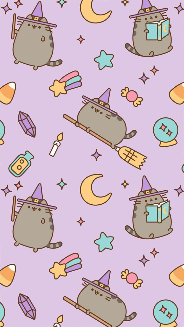 720x1280 Pusheen Halloween Wallpaper Free Pusheen Halloween Background, Phone