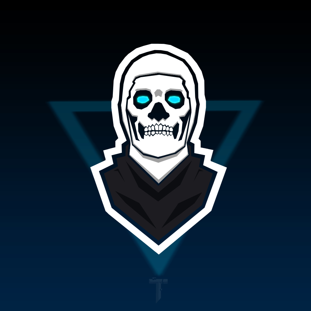 1000x1000 fortnite skull trooper mascot logo wallpaper background. fortnite, Phone