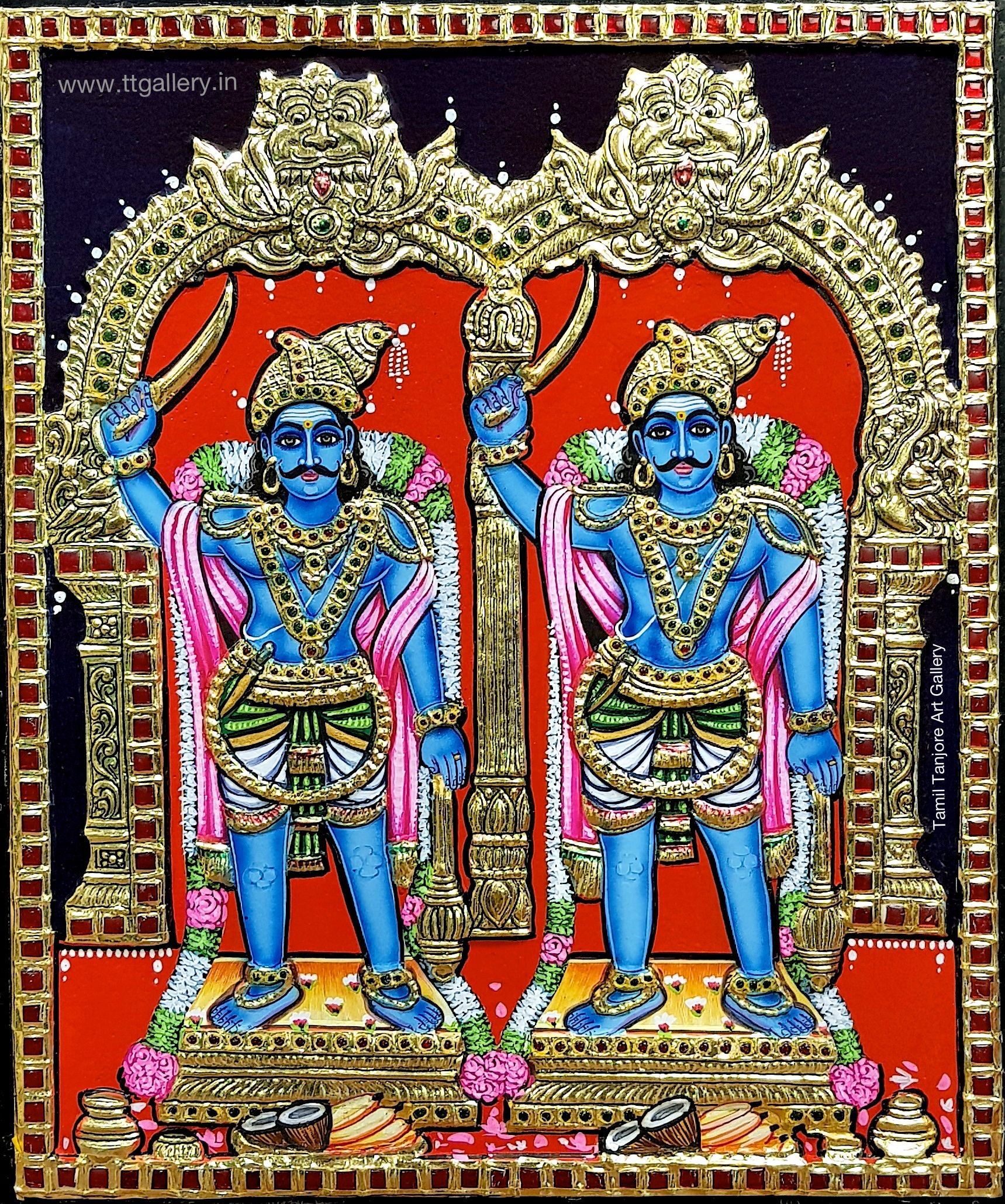 1720x2060 KARUPANNA SWAMY TANJORE PAINTING. Tanjore painting, God art, Lord murugan wallpaper, Phone