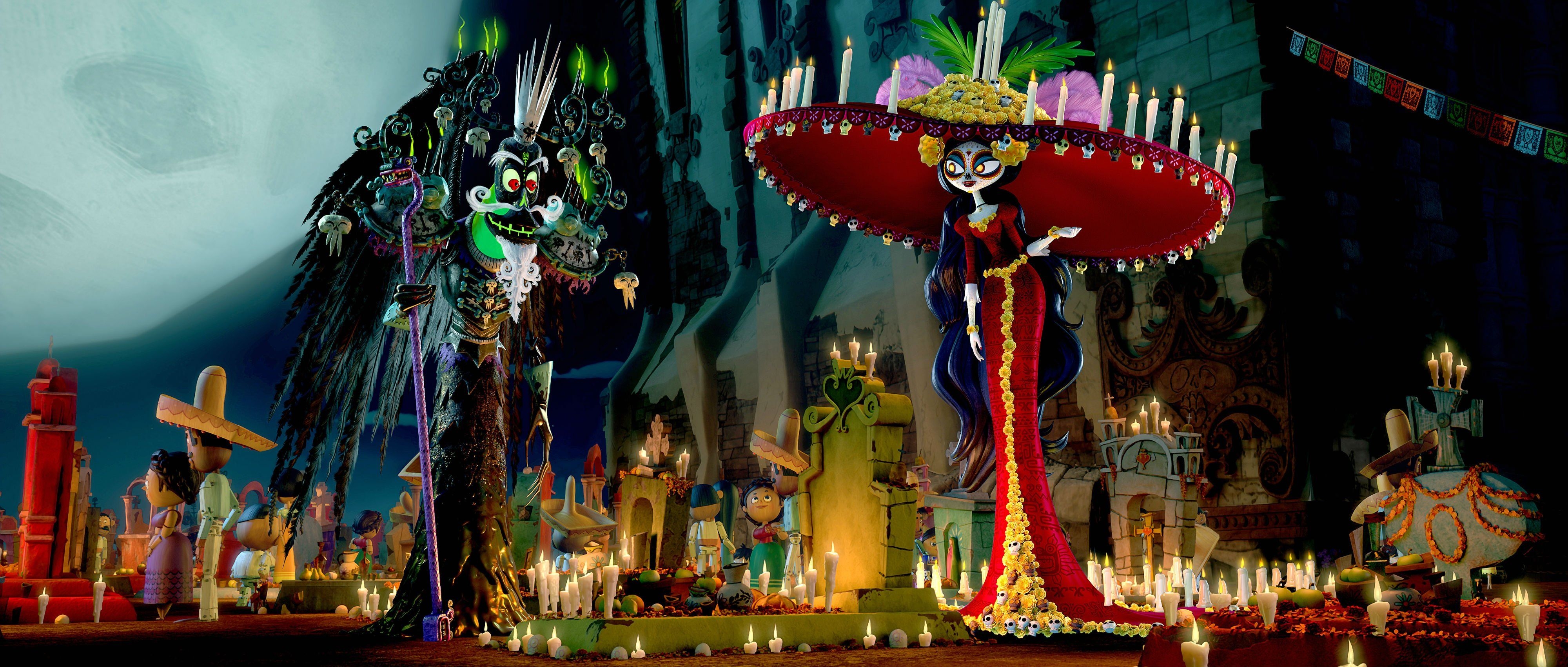 4000x1710 book of life Animation, Adventure, Comedy, Book, Life, 2014, Dual Screen