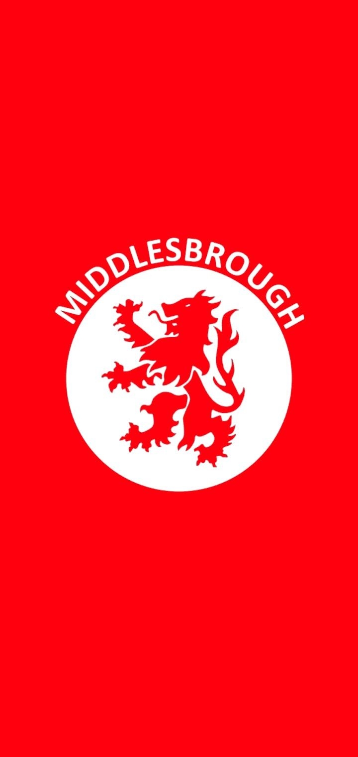 720x1520 MIDDLESBROUGH LOGO WALLPAPER, 2022, Phone