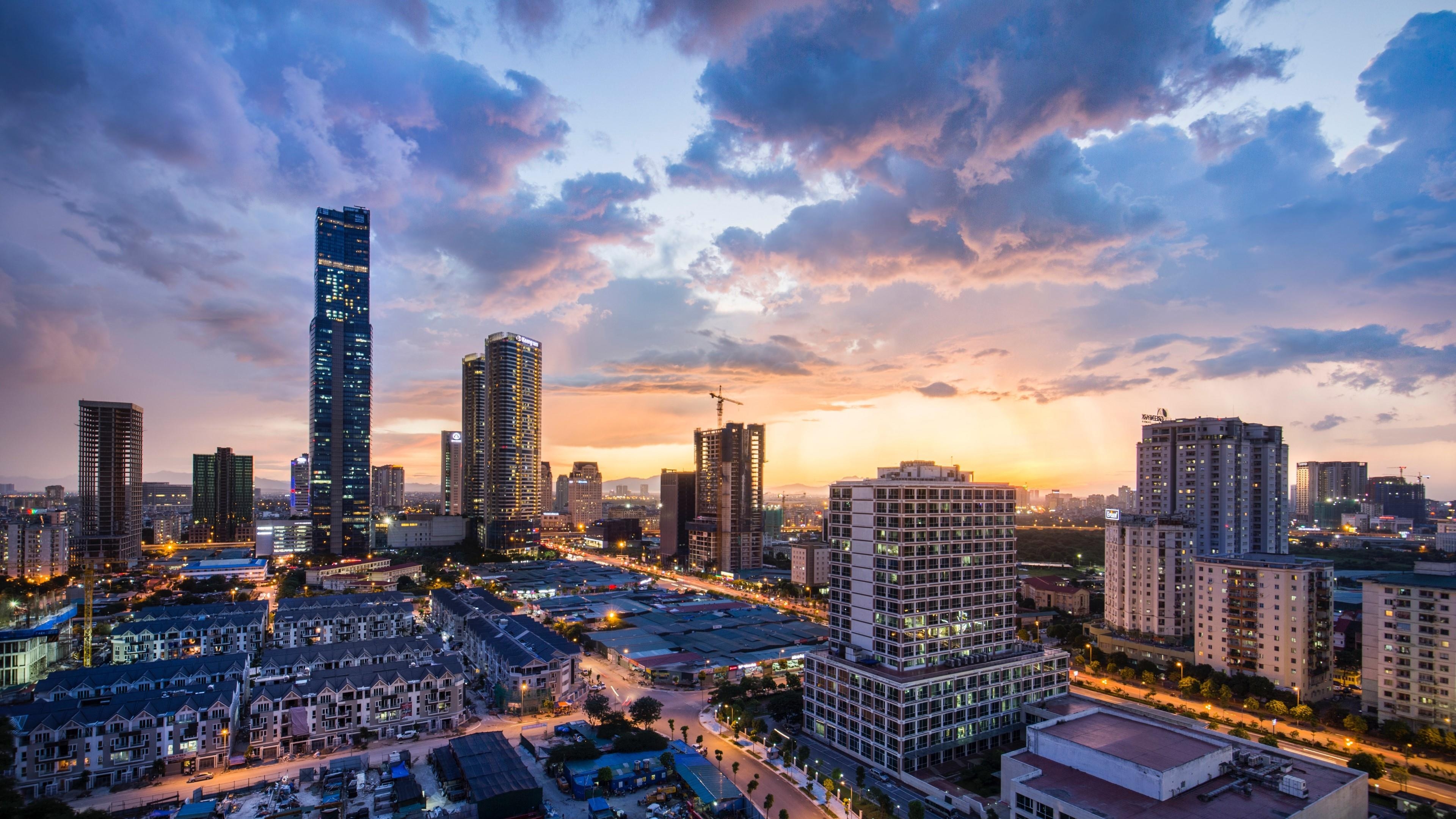 3840x2160 Hanoi Cityscape Wallpaper. Wallpaper Studio 10. Tens of thousands, Desktop