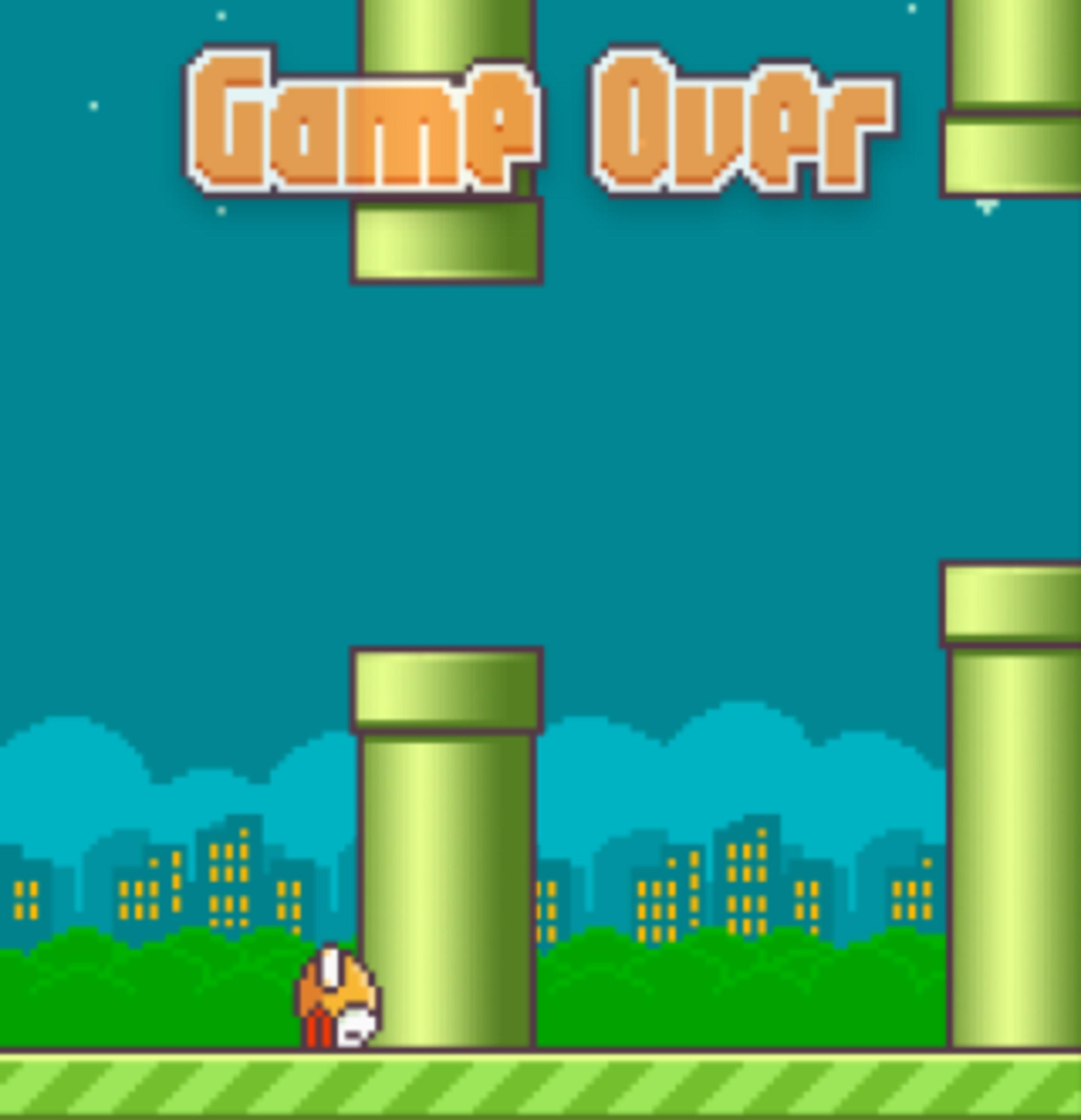 2500x2590 Flappy Bird (GAME OVER), Phone