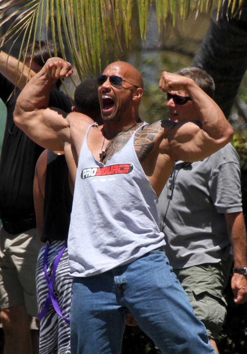 840x1200 pics arrena: Dwayne Johnson, Phone