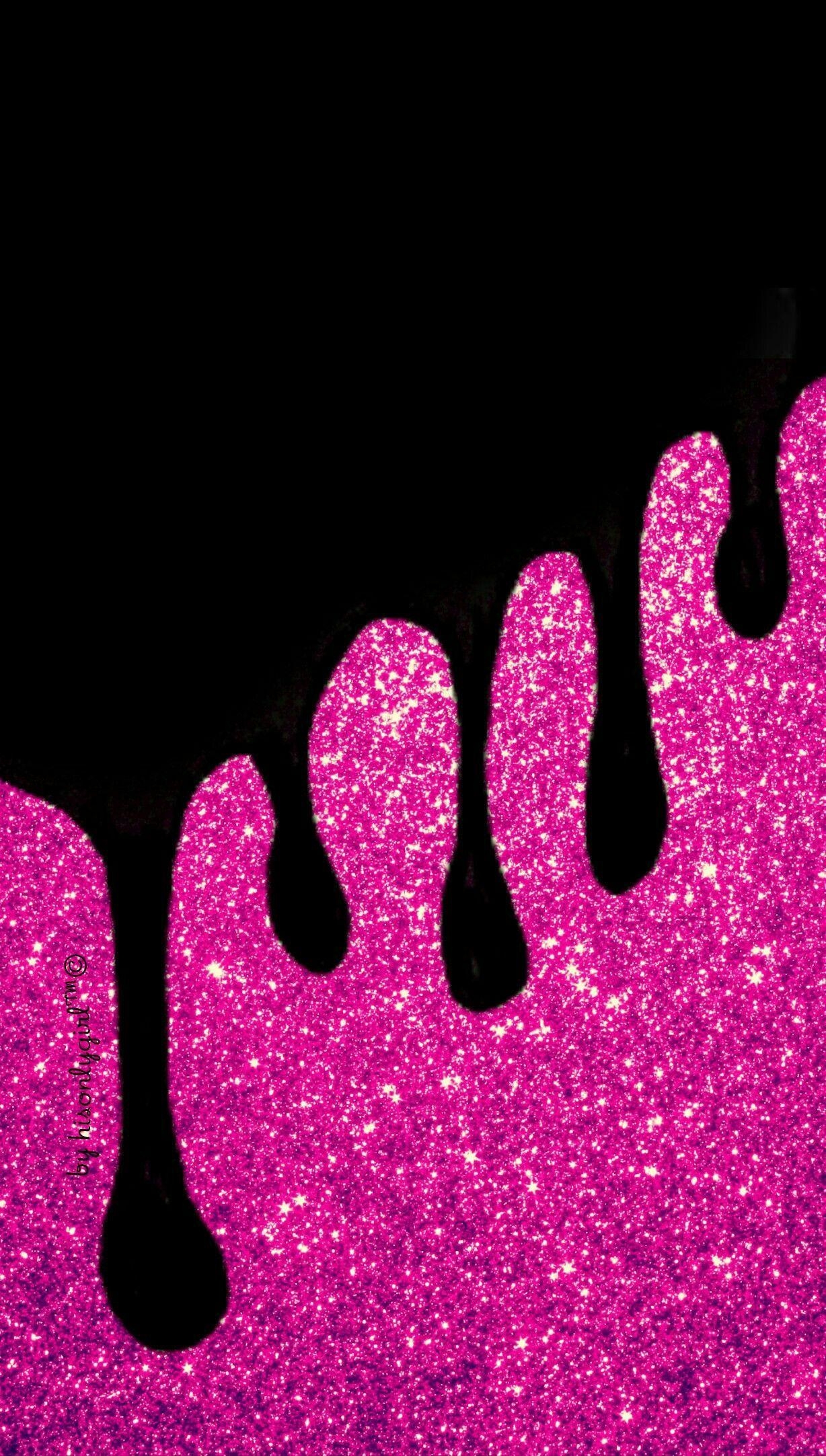 1230x2170 Pink Glitter Drips IPhone Android Wallpaper I Created For The App, Phone