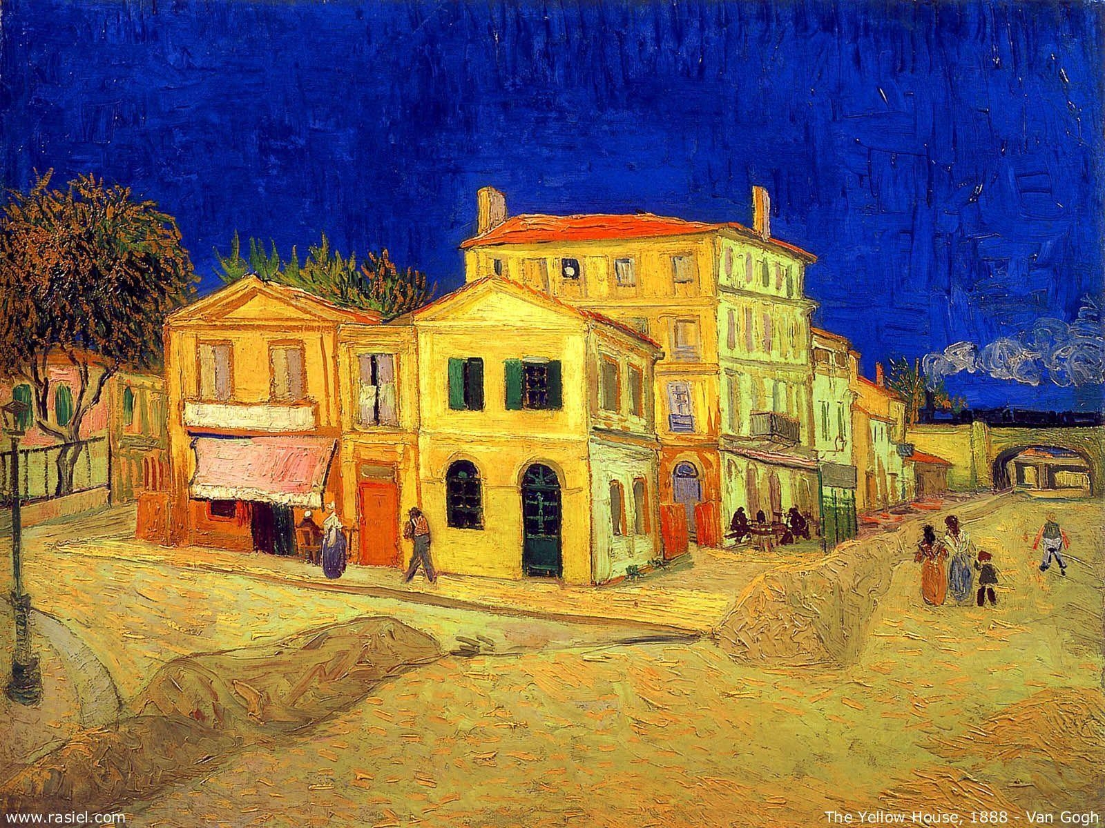 1600x1200 The Yellow House Vincent van Gogh Wallpaper, Desktop