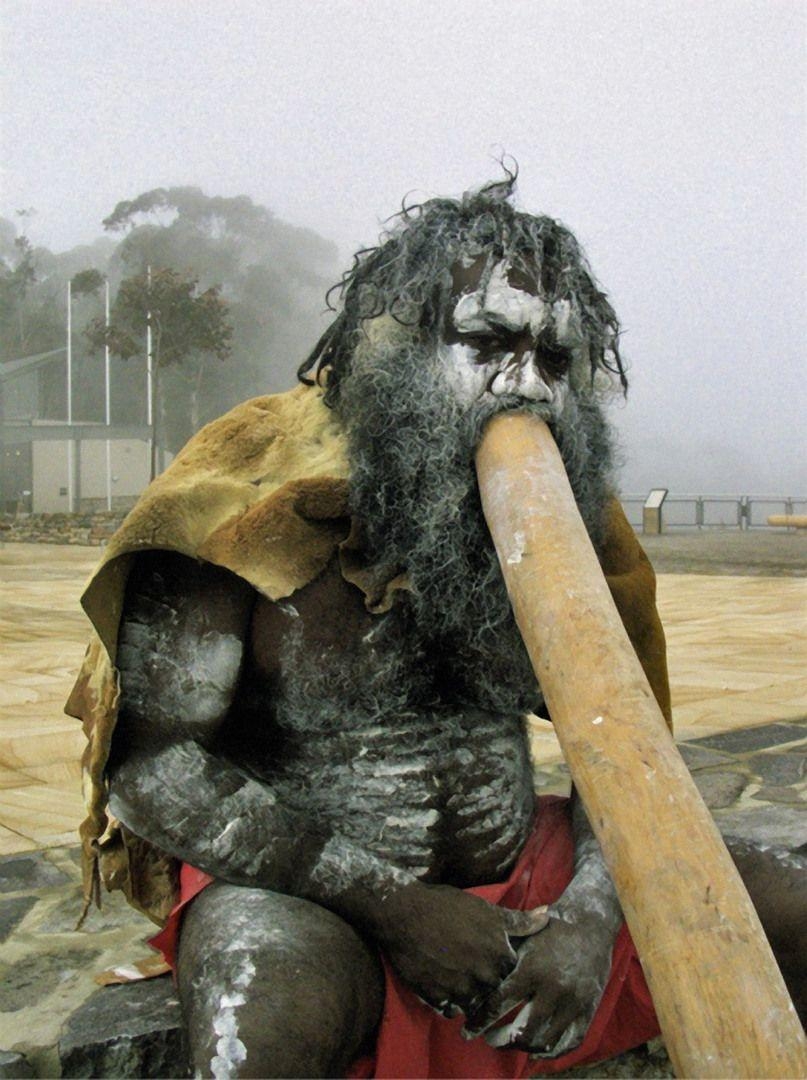 810x1080 See an Australian Aborigine playing the Didgeridoo. People, Phone