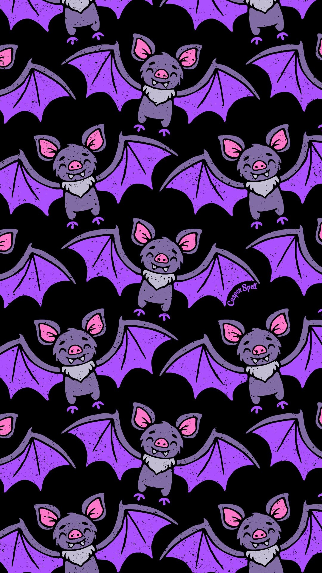 1080x1920 Purple Halloween Wallpaper, Phone