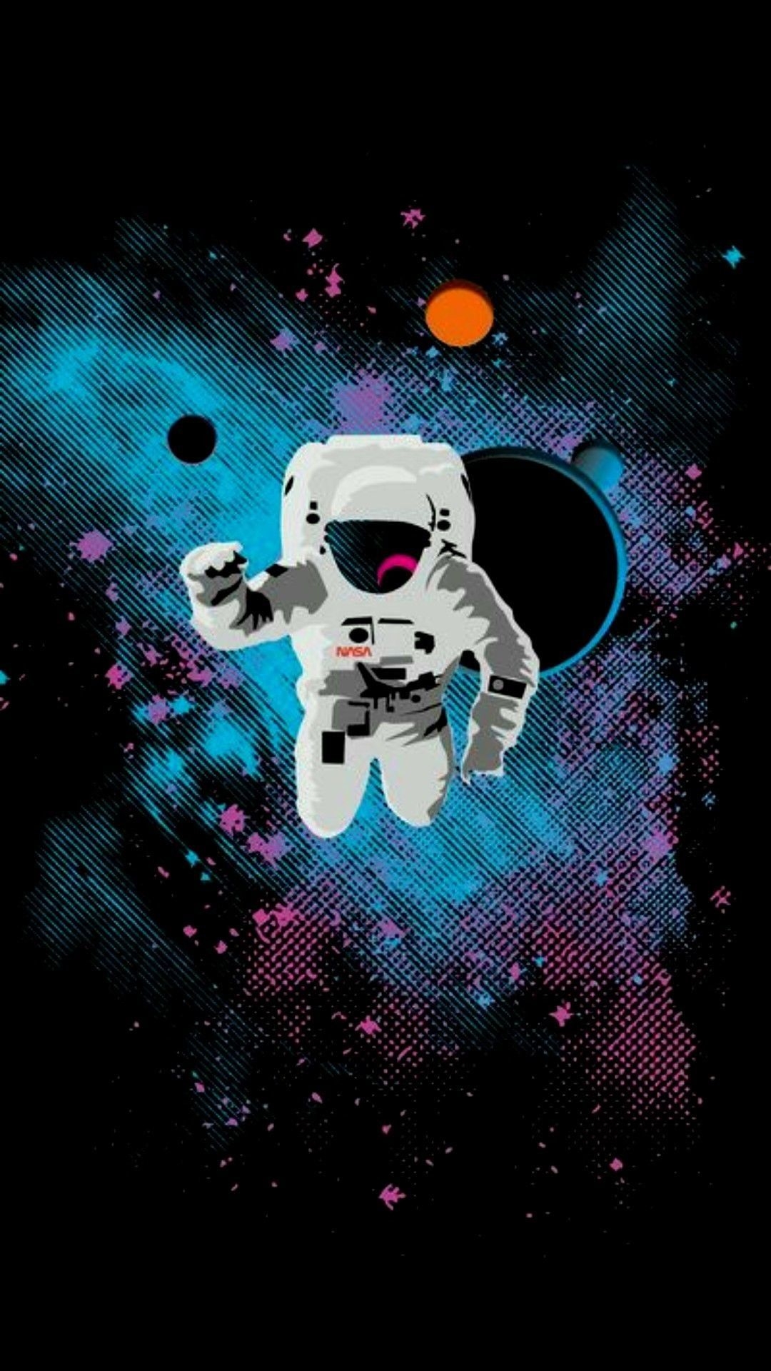 1080x1920 Cartoon Astronaut Wallpaper Free Cartoon Astronaut Background, Phone