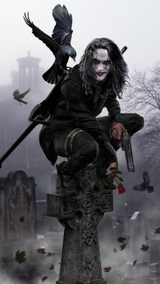 670x1200 The Crow v1.0 WIP. Crow movie, Crow art, Crow image, Phone