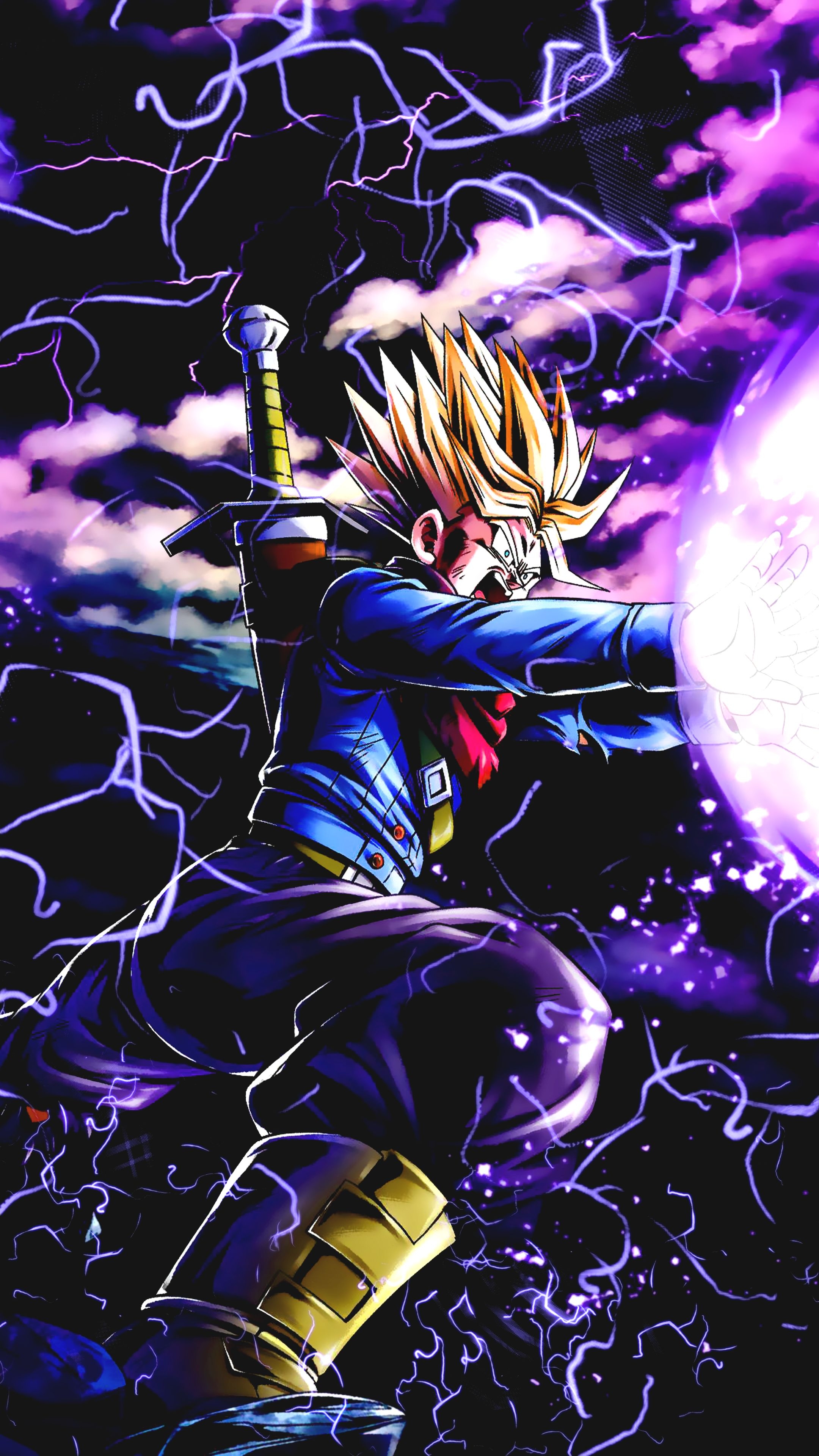 2160x3840 Dragon Ball Z Trunks Ultra Instinct, Phone