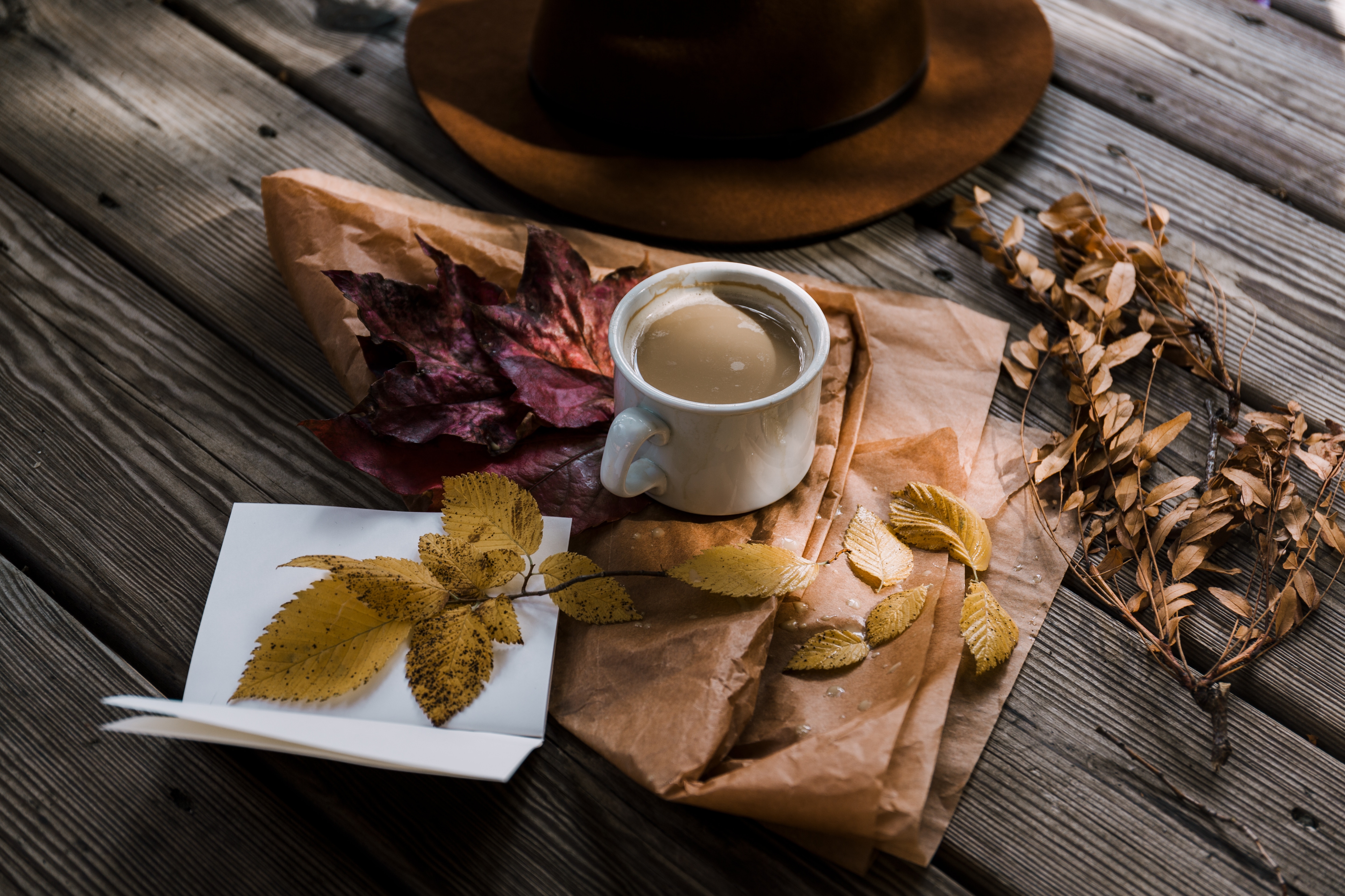 5760x3840  #flat white, #fashion, #leaves, #still life, #autumn, # fall fashion, #fall, #flatlay, #leafe, #Free image, #hat, #fall leafe, # coffee cup, #coffee. Mocah HD Wallpaper, Desktop