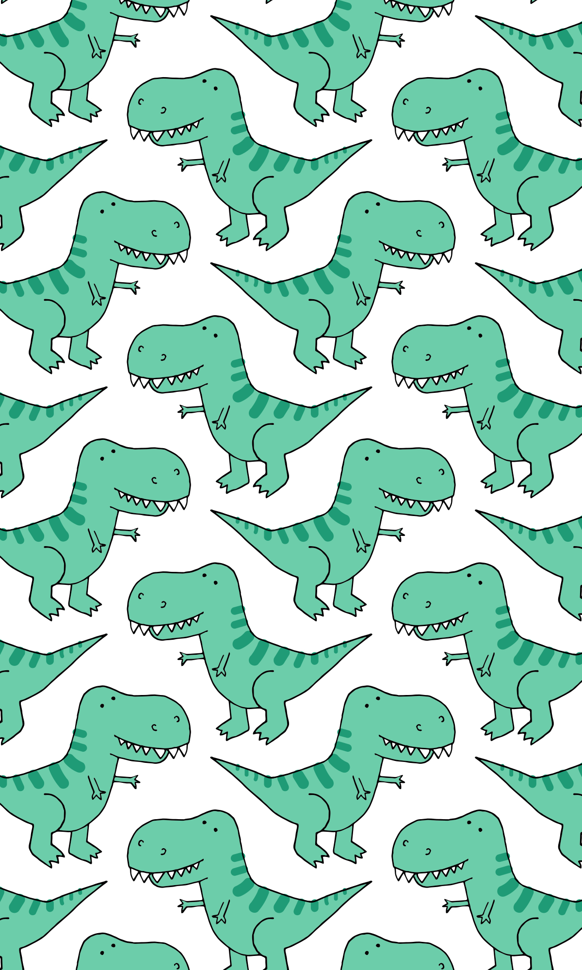 1200x2000 cute dinosaur wallpaper, green, pattern, turquoise, design, organism, Phone