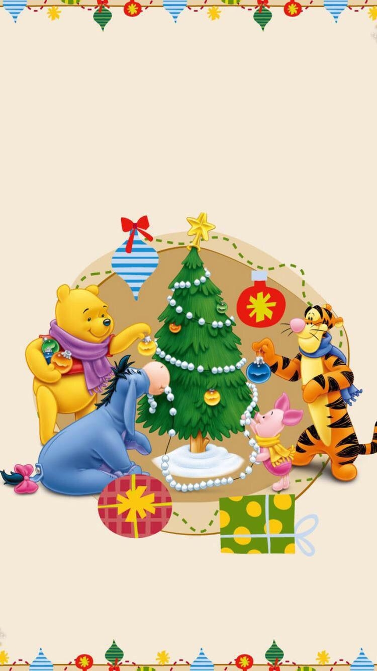 750x1340 IPhone 6 6S Wallpaper. Winnie The Pooh Christmas, Winnie, Phone