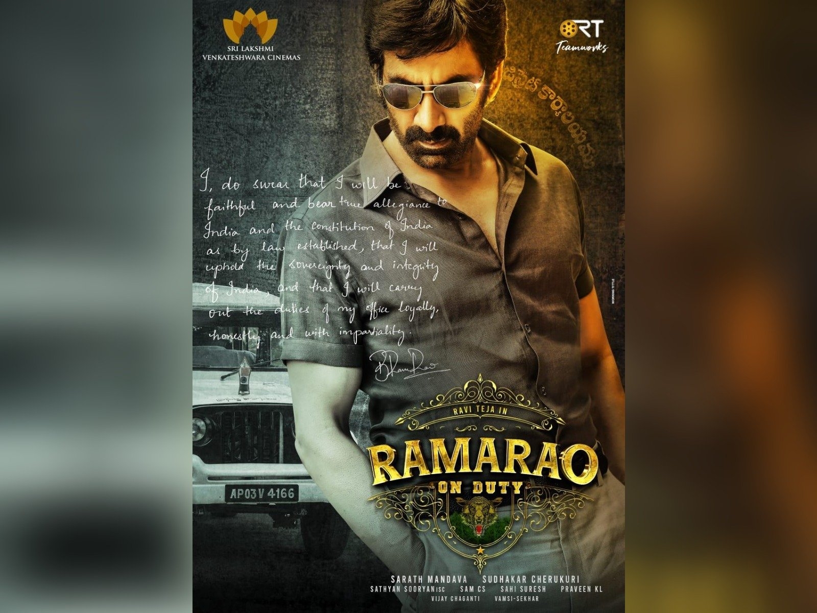 1600x1200 Ravi Teja's First Look In Ramarao On Duty, Desktop