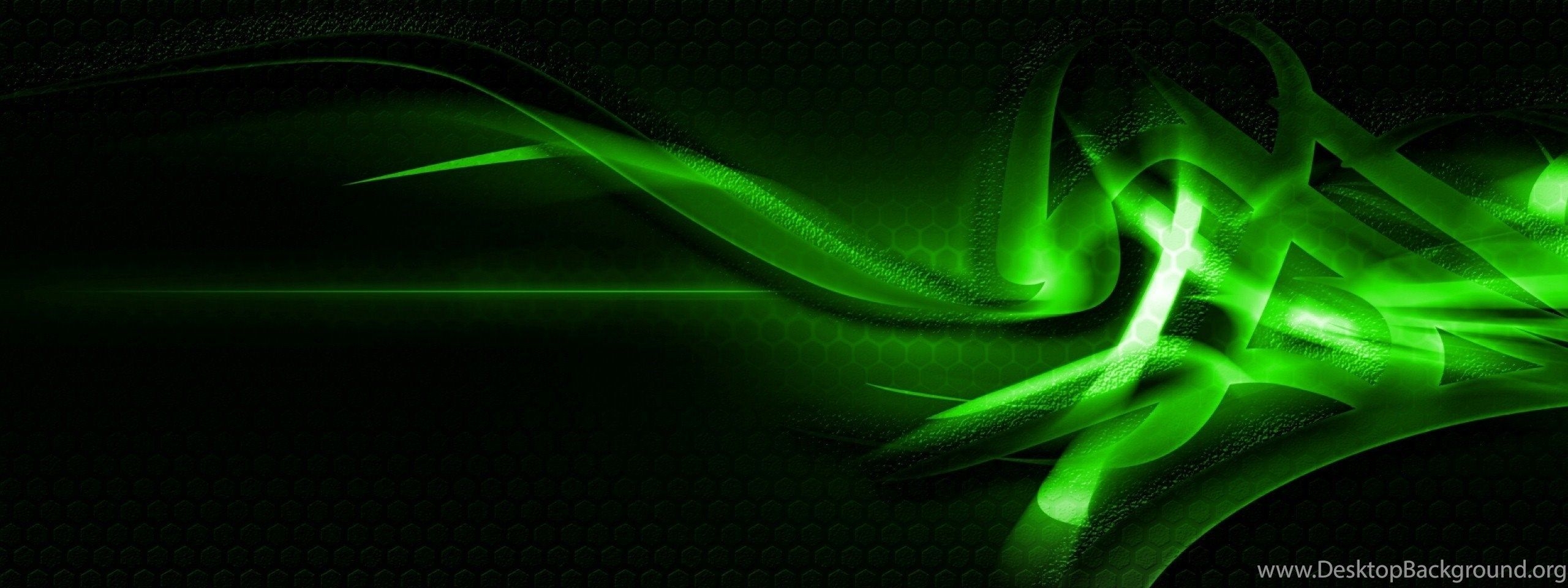 2560x960 Dark Green Wallpaper Desktop Background, Dual Screen