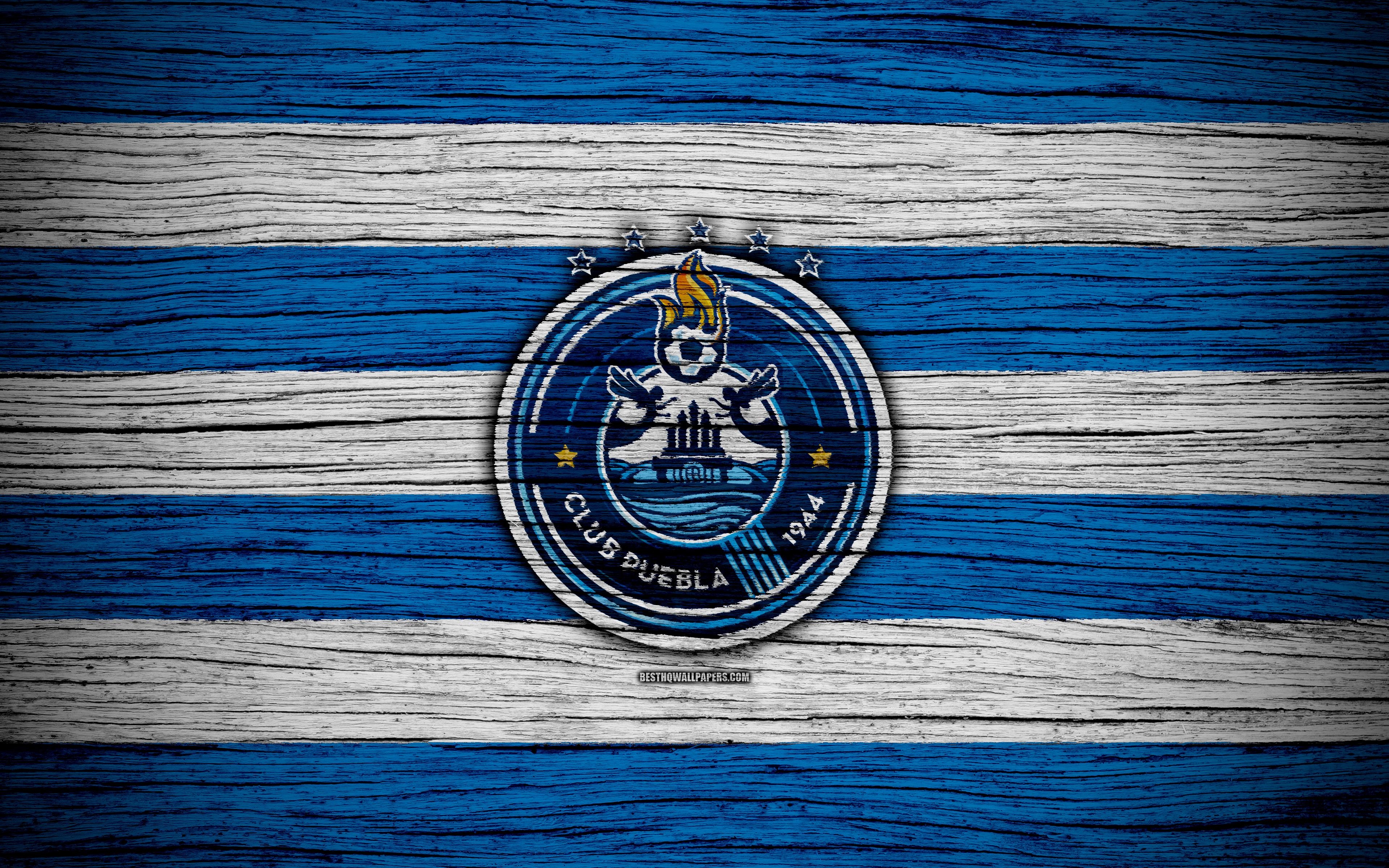 3840x2400 Download wallpaper Puebla FC, 4k, Liga MX, football, Primera, Desktop