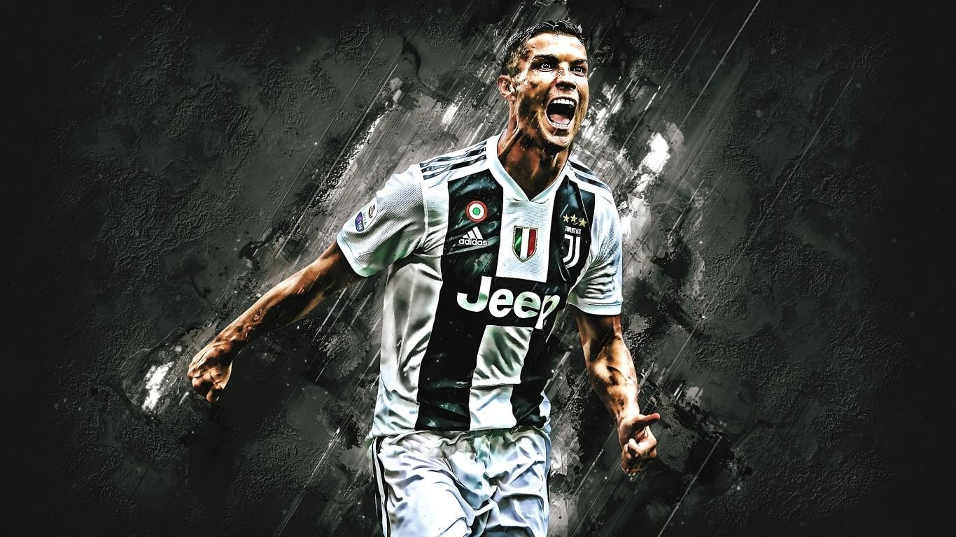 1370x770 Download  Cristiano Ronaldo, Juventus Fc, Football Player Wallpaper for Laptop, Notebook, Desktop