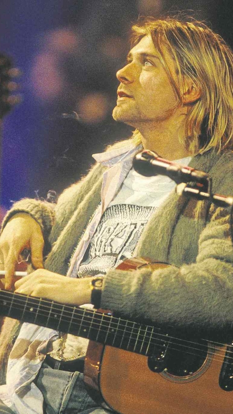 750x1340 Wallpaper / Music Kurt Cobain Phone Wallpaper, ,  free download, Phone