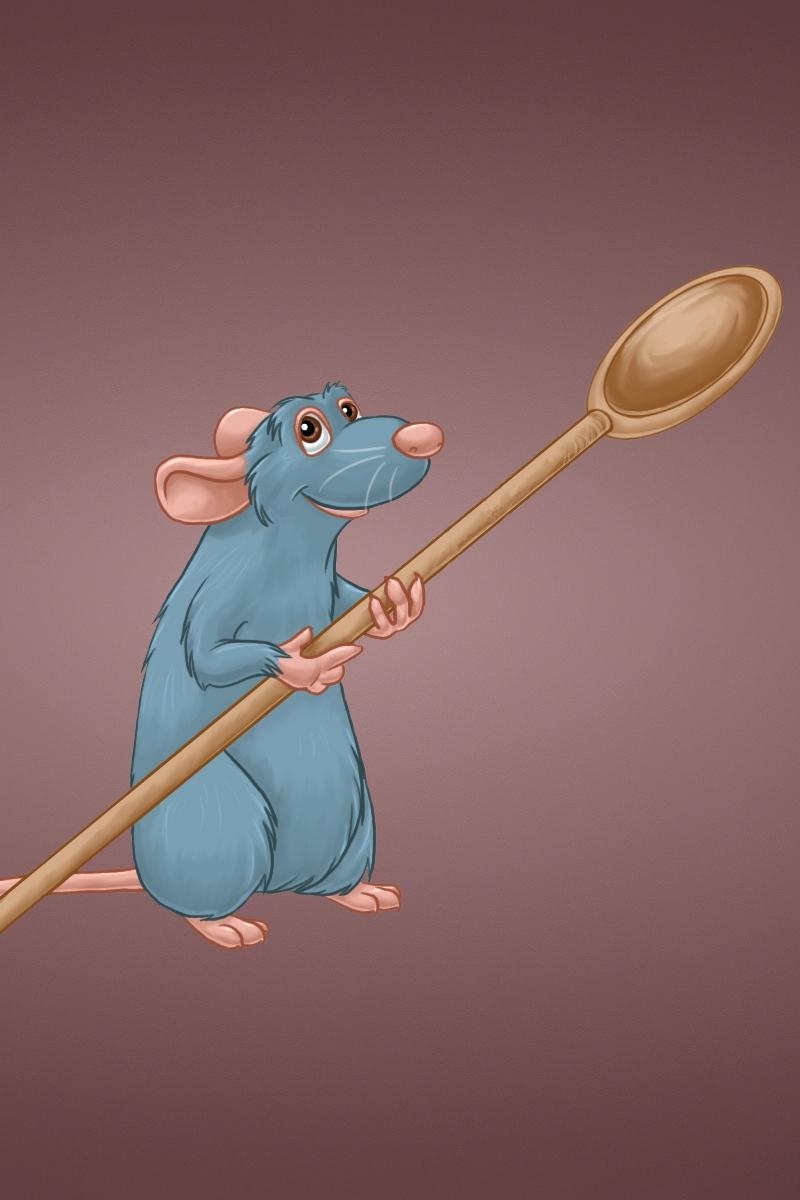 800x1200 Download wallpaper  ratatouille, rat, spoon iphone, Phone