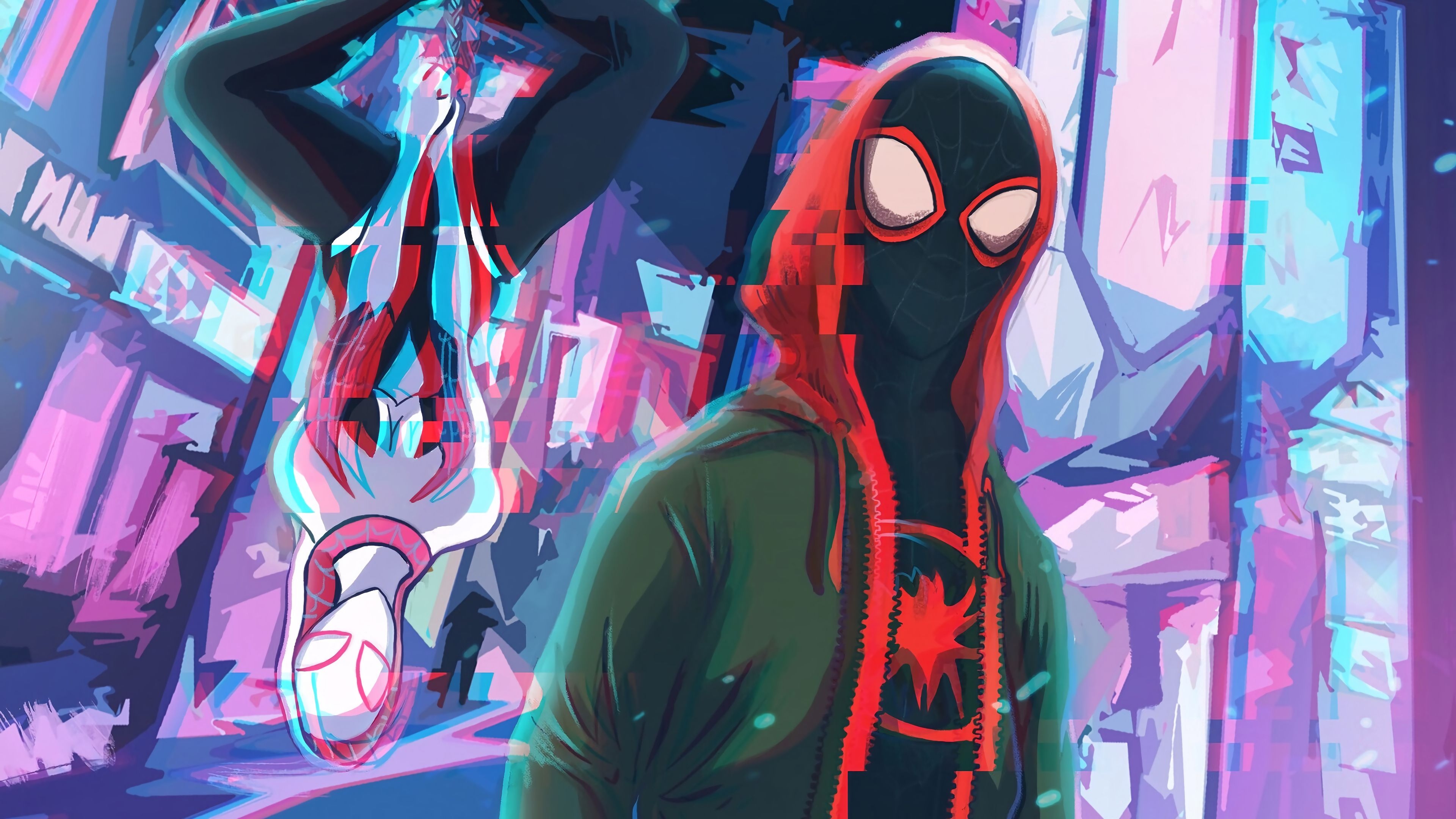 3840x2160 Miles Morales, Spider Gwen, Spider Man, 4K Wallpaper. Mocah HD Wallpaper, Desktop