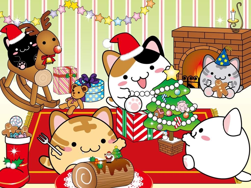 1030x770 Kawaii Christmas Wallpaper, Desktop