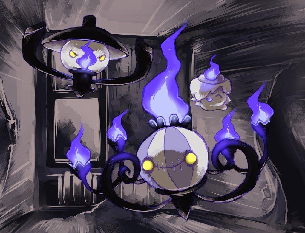 1030x790 Litwick, Lampent, Chandelure (Pokemon), Desktop