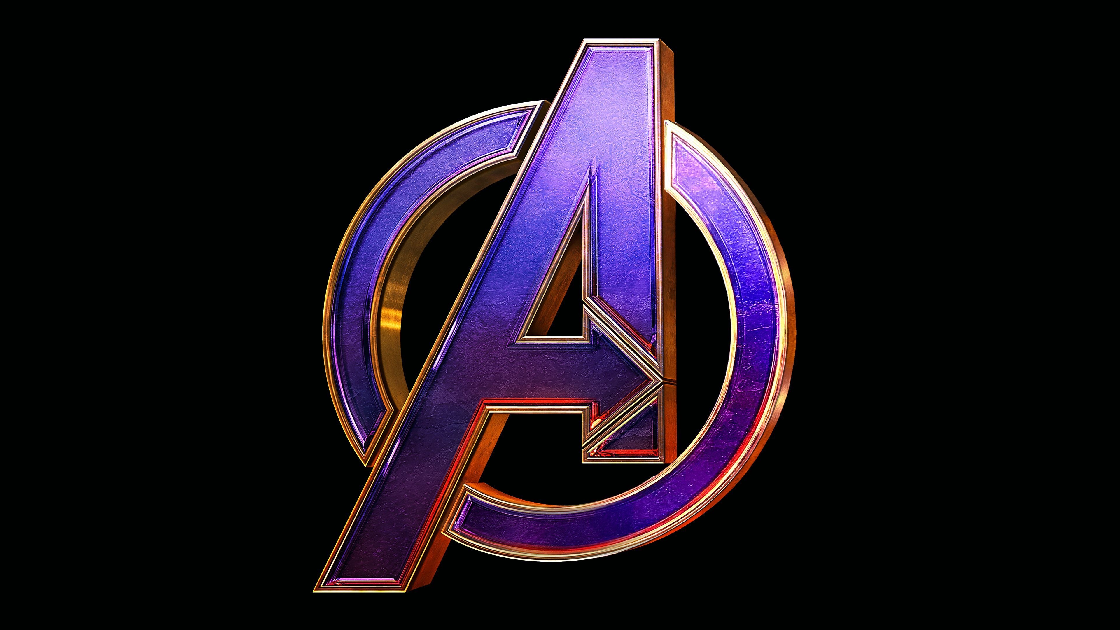 3840x2160 Avengers Endgame Logo 4k Movies Wallpaper, Logo Wallpaper, Hd Wallpaper, Avengers Endgame Wallpaper, Ave. Avengers Logo, Marvel Background, Avengers Wallpaper, Desktop