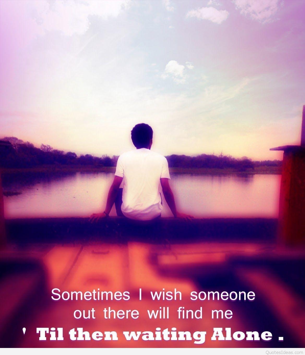 1170x1370 Sad alone boy wallpaper image with quotes, Phone