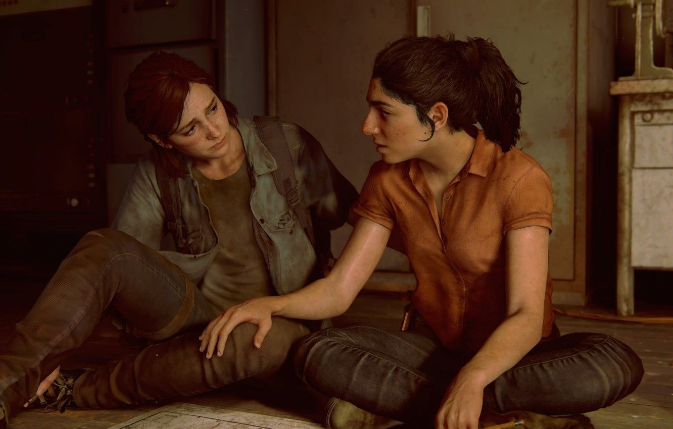 1340x850 Wallpaper Naughty Dog, Ellie, PS Dina, The Last of Us Part II image for desktop, section игры, Desktop