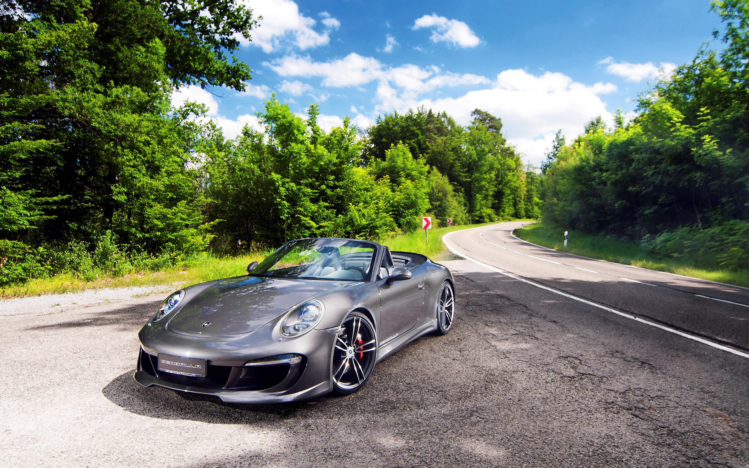 2560x1600 Silver Gemballa Porsche 911 Carrera S cabriolet front side view, Desktop