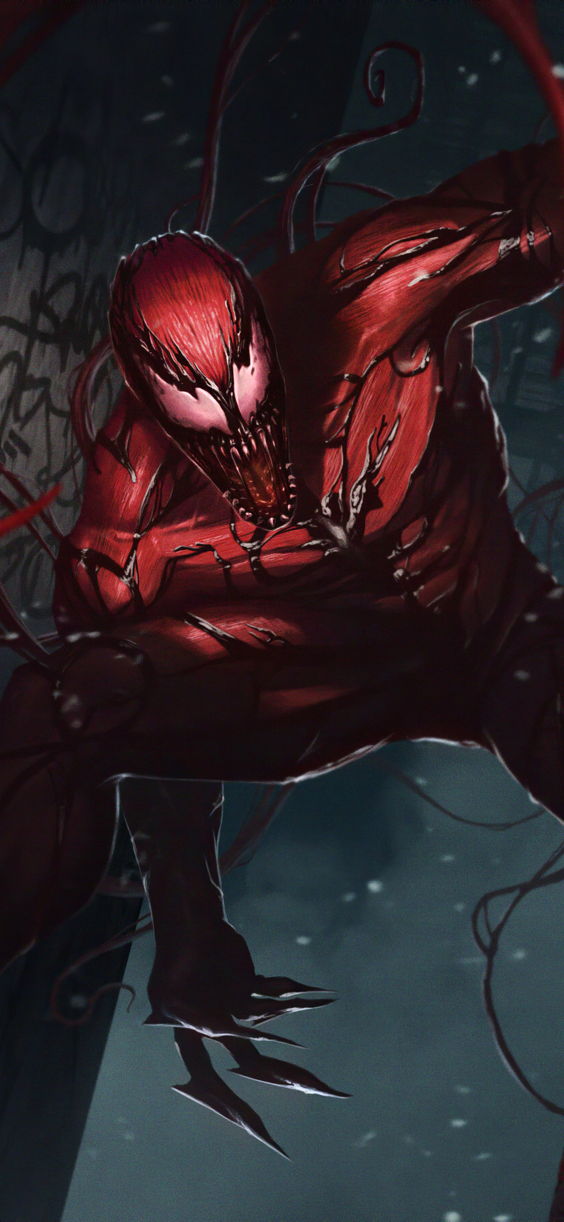 1130x2440 Artwork Carnage iPhone XS, iPhone iPhone X HD 4k Wallpaper, Image, Background, Photo and Picture, Phone