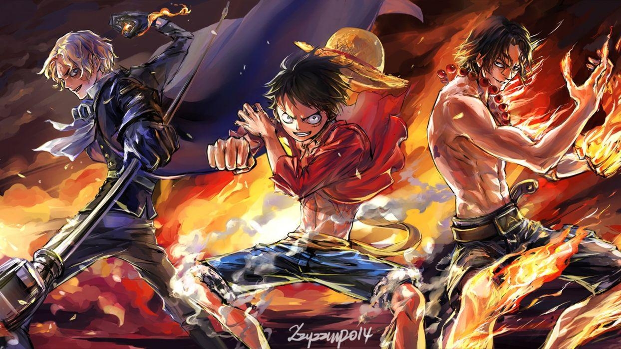 1250x700 One Piece Luffy Ace Sabo wallpaperx1080, Desktop