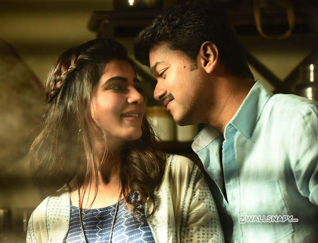 1080x830 Mersal samantha vijay romance image, Desktop