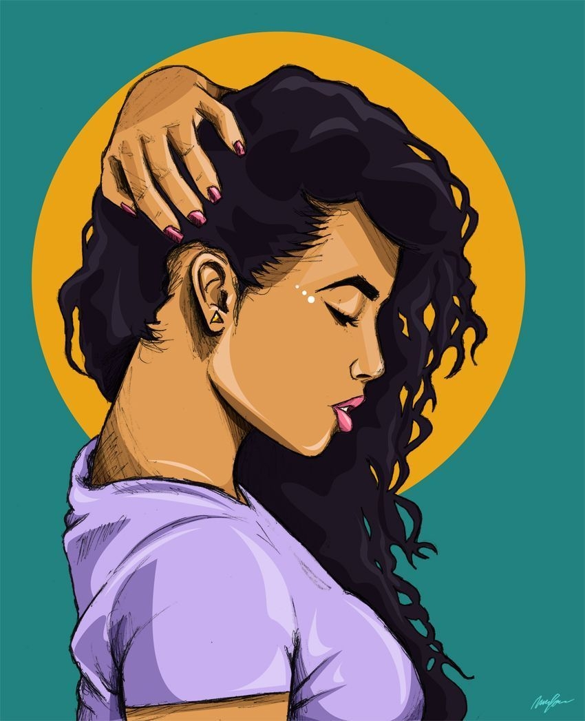 850x1050 Dope Girl Cartoon Wallpaper, Phone