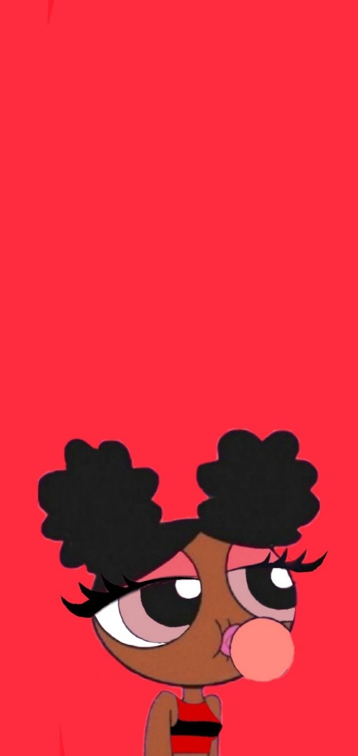 720x1520 Super nana red black #blackgirl #red. Cartoon wallpaper iphone, Cartoon wallpaper, Powerpuff girls wallpaper, Phone