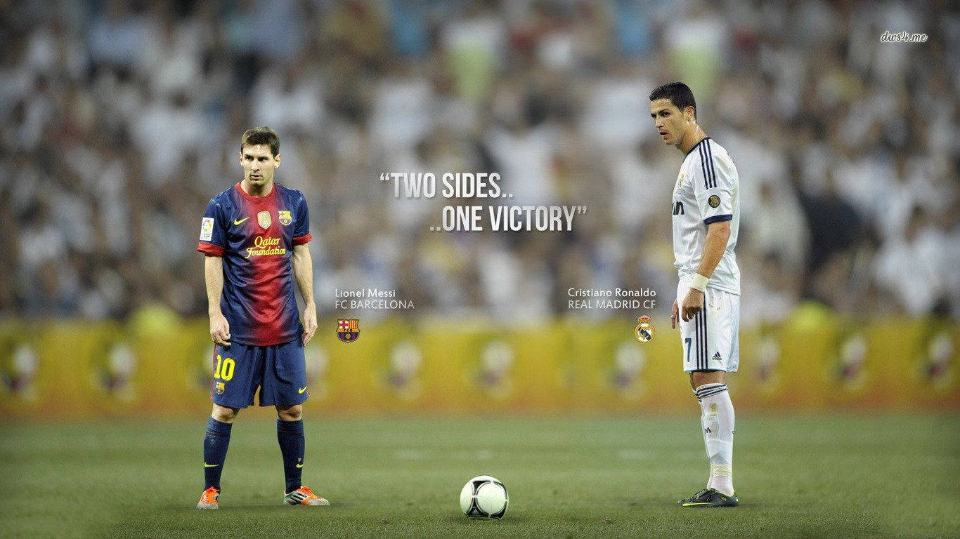 1370x770 Download Soccer Teams Fc Barcelona And Real Madrid Cf Wallpaper, Desktop