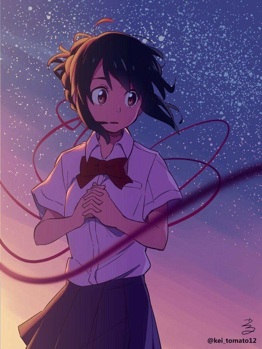 900x1200 Mitsuha Miyamizu. Kimi No Na Wa. Your Name. By Makoto Shinkai, Phone