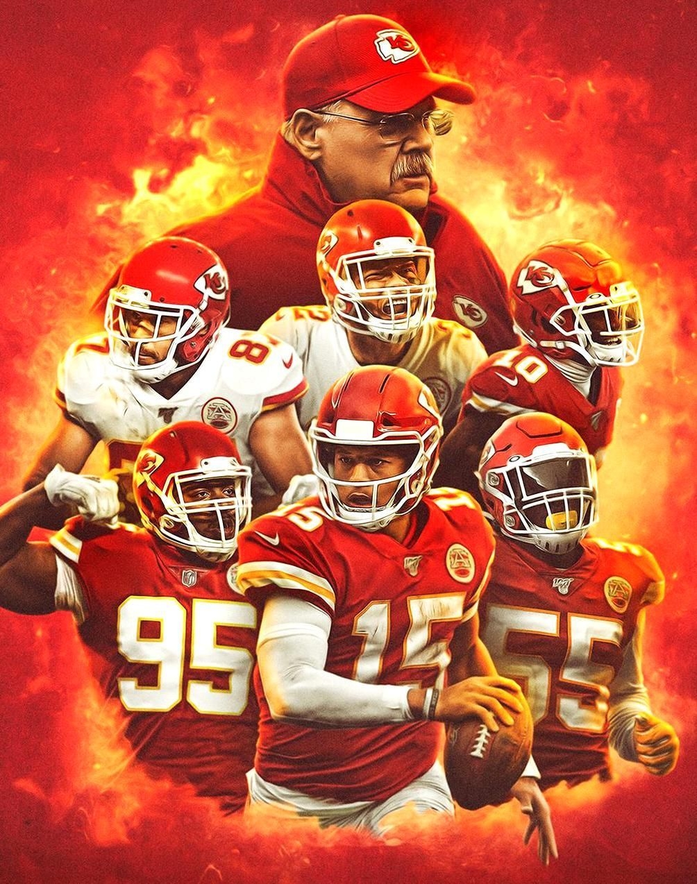 1010x1280 Andy Reid Tyreek Hill Frank Clark Tyrann Mathieu Patrick Mahomes Chris Jones Travis K. Kansas city chiefs logo, Kansas city chiefs craft, Kansas city chiefs funny, Phone