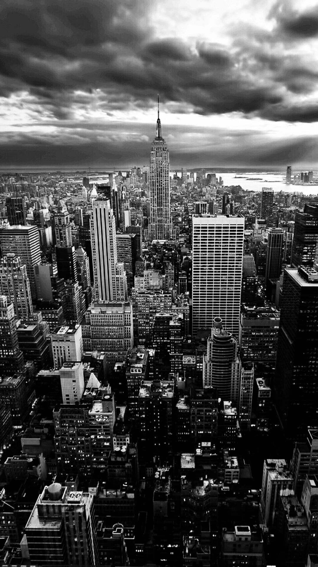 1080x1920 Manhattan. Black and white wallpaper iphone, Black and white picture wall, Black and white wallpaper, Phone