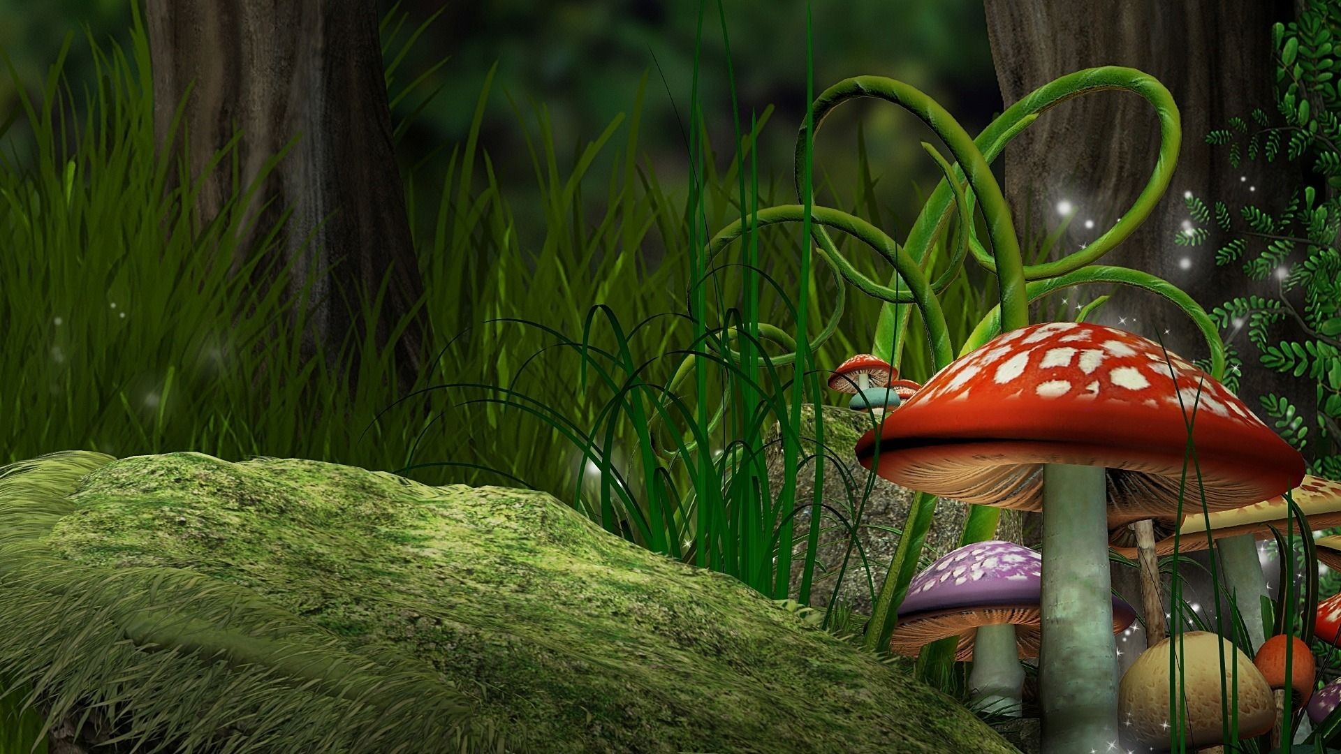 1920x1080 Cute Mushroom Wallpaper Free Cute Mushroom Background, Desktop