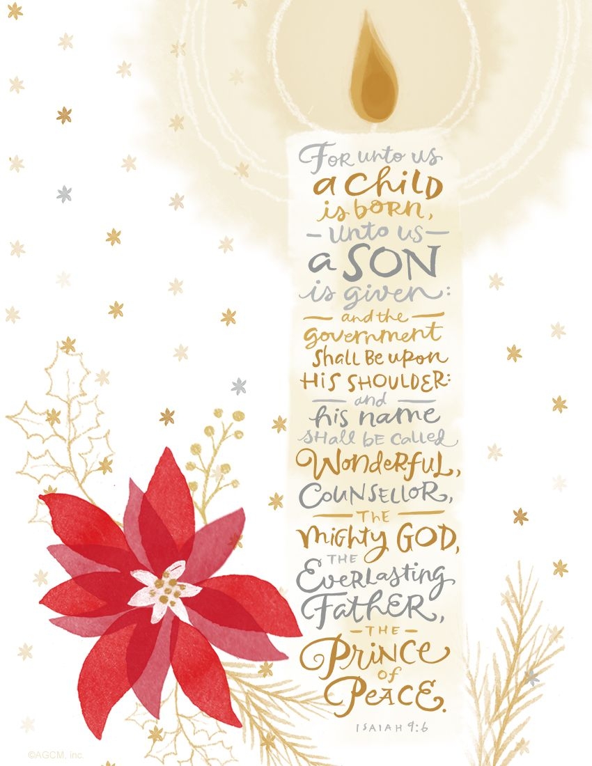 850x1100 Christmas Bible Verses & Blessings, Phone