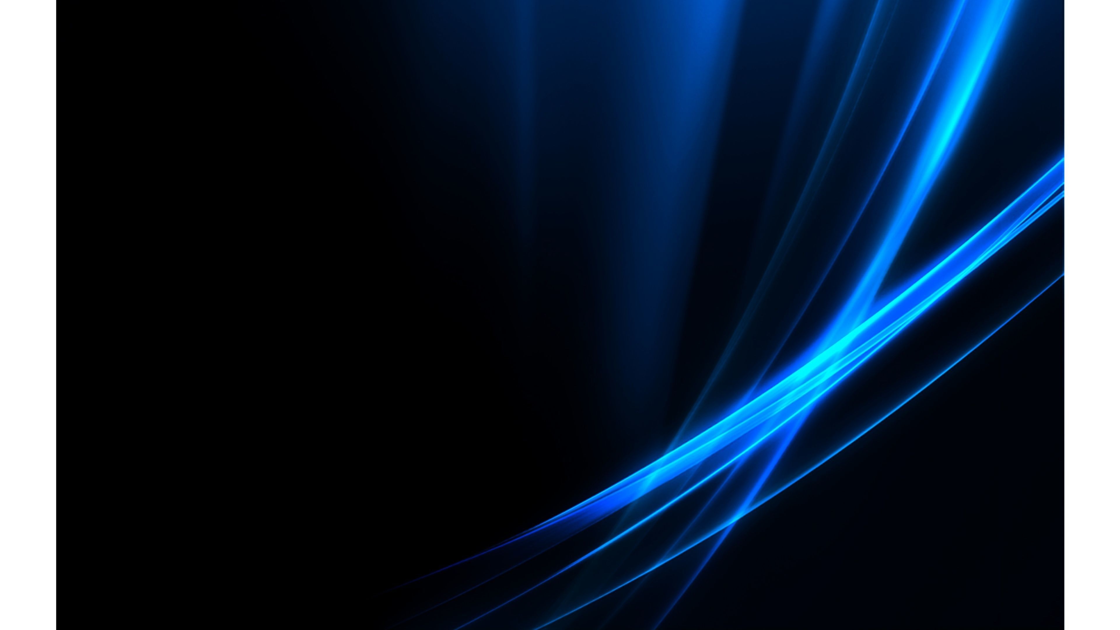 3840x2160 Neon Blue Wallpaper, Desktop