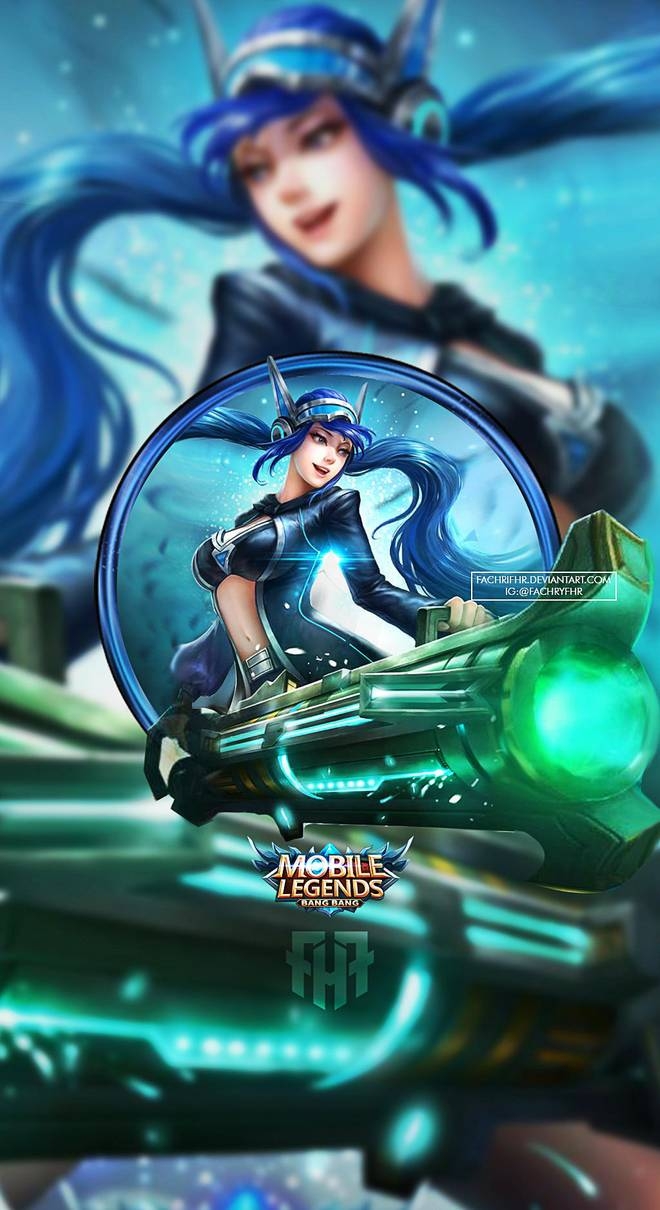 660x1210 Wallpaper Mobile Legend Layla Skin, Phone