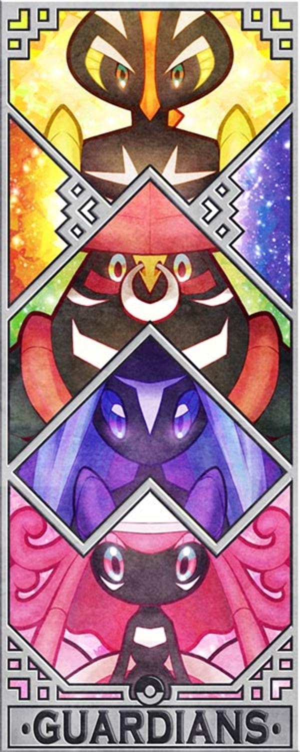 600x1500 Guardians of Alola. Pokémon Sun and Moon, Phone