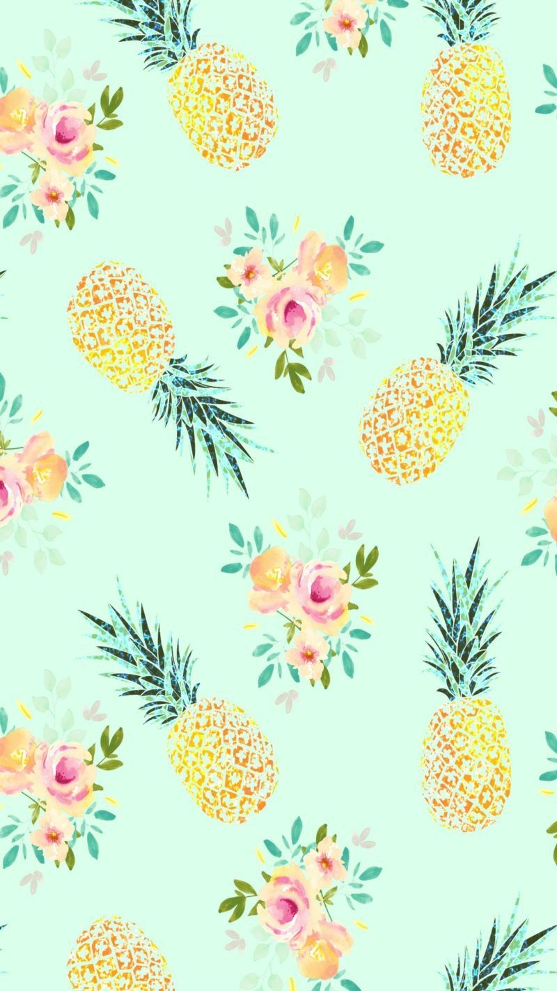 800x1430 Free Phone Wallpaper And Background Pineapple Background, Phone