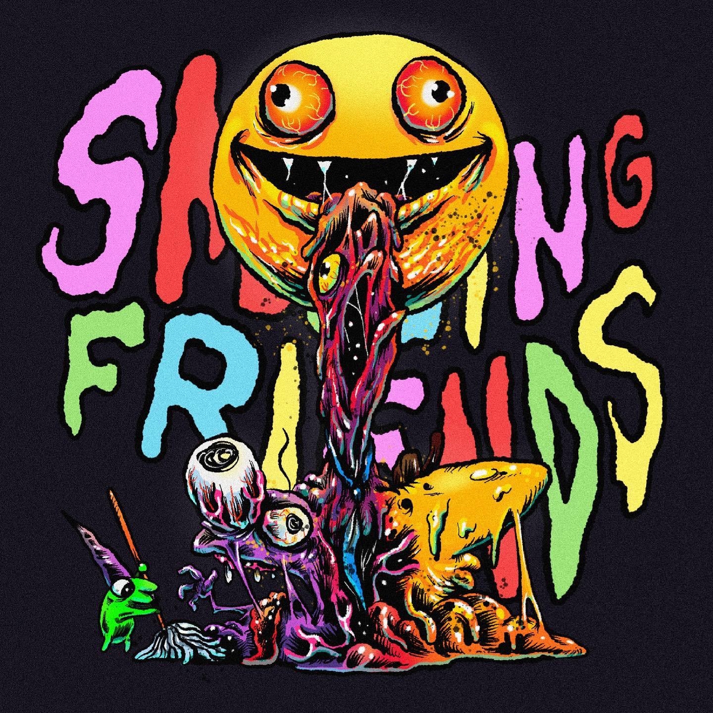 1440x1440 drew this in honor of smiling friends getting green lit! by: @brandonlepine, Phone