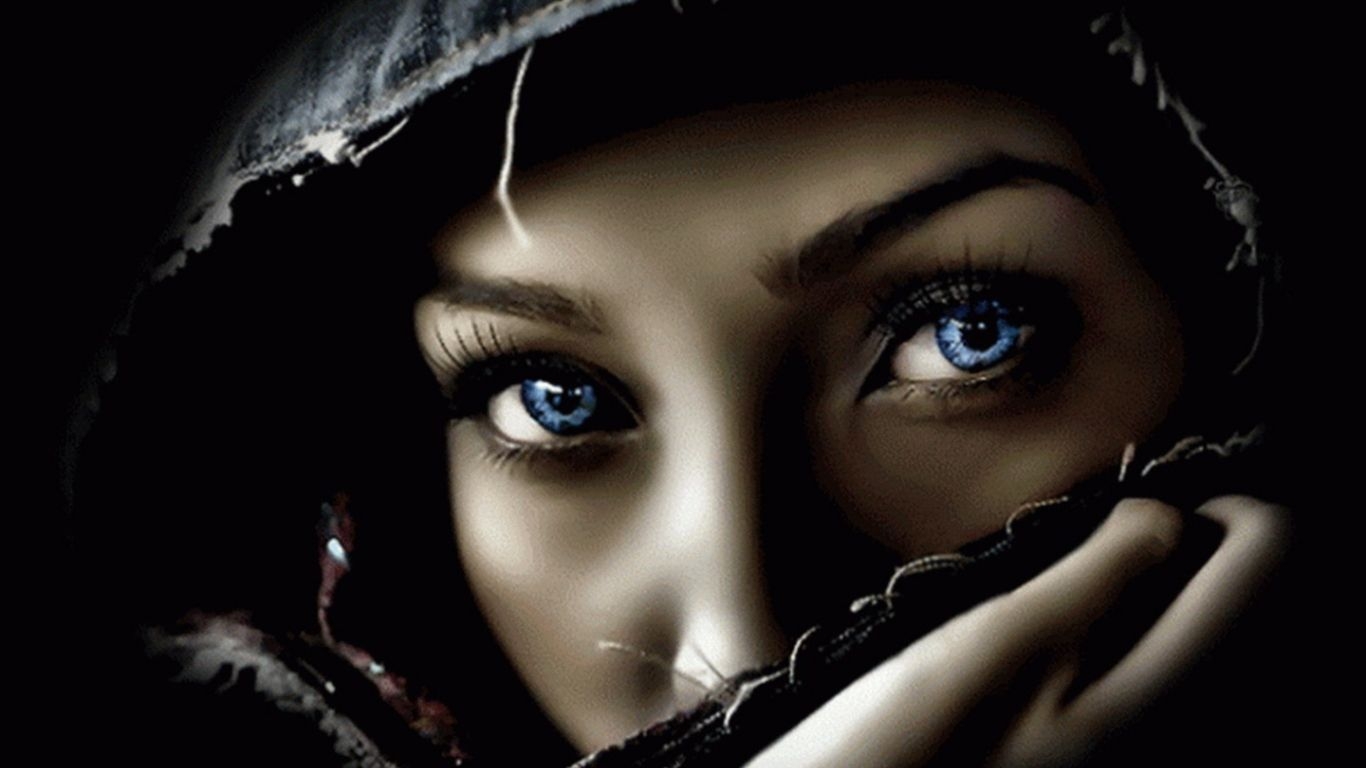 1370x770 Free download Most beautiful eyes of Arab Muslim girls wallpaper, Desktop