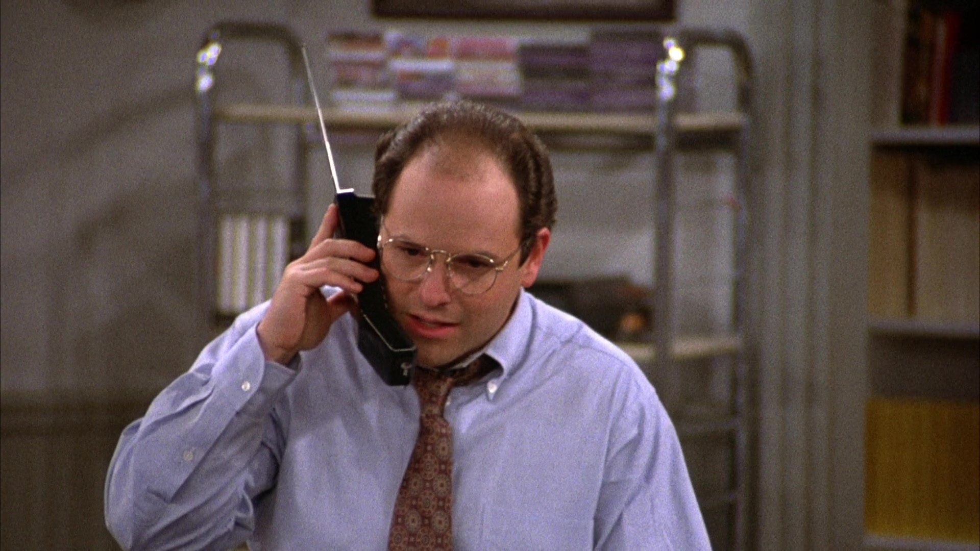 1920x1080 AT&T Telephone Held By Jason Alexander As George Costanza In Seinfeld Season 2 Episode 6 The Statue (1991), Desktop