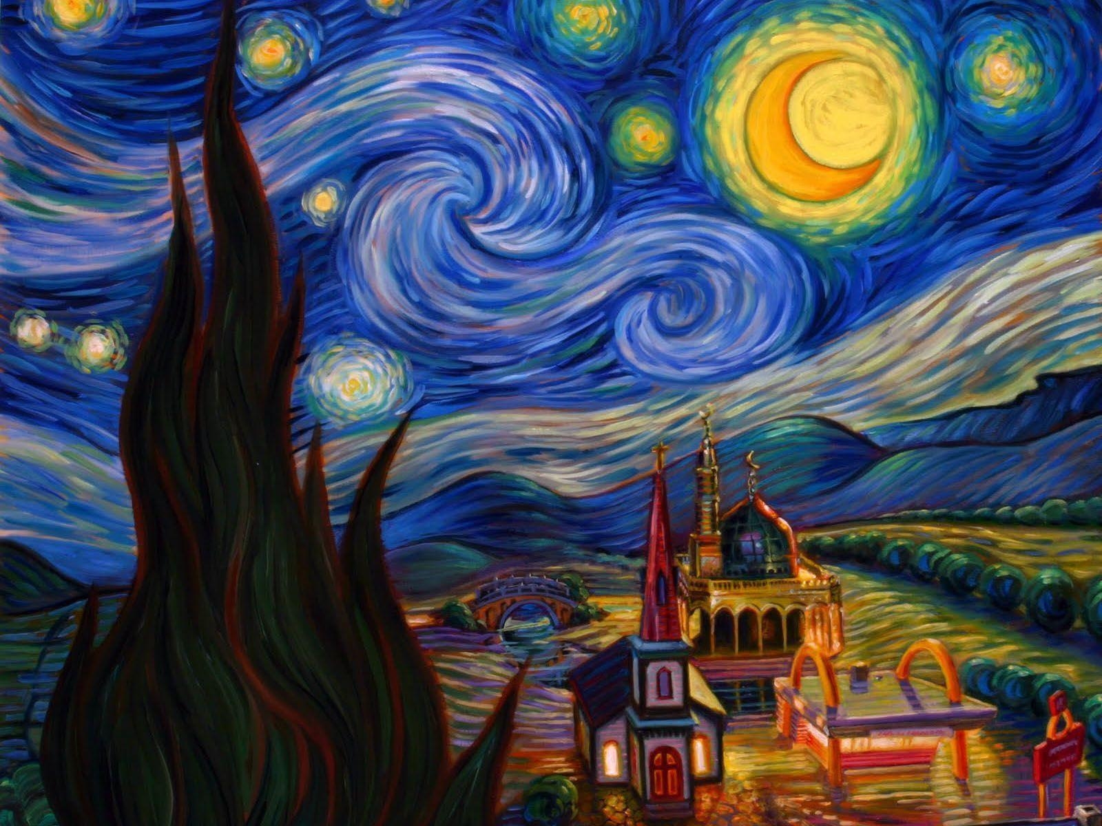 1600x1200 Starry Night Wallpaper. coolstyle wallpaper, Desktop